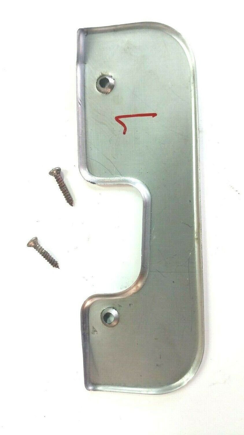 FERRARI 308 GTSi  LEFT DOOR LATCH CHROME STAINLESS FINISHER 60304904
