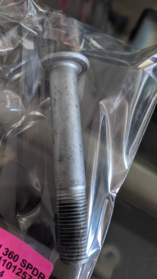 FERRARI 360 PART FRONT LOWER LEFT or RIGHT CONTROL ARM BOLT  181598
