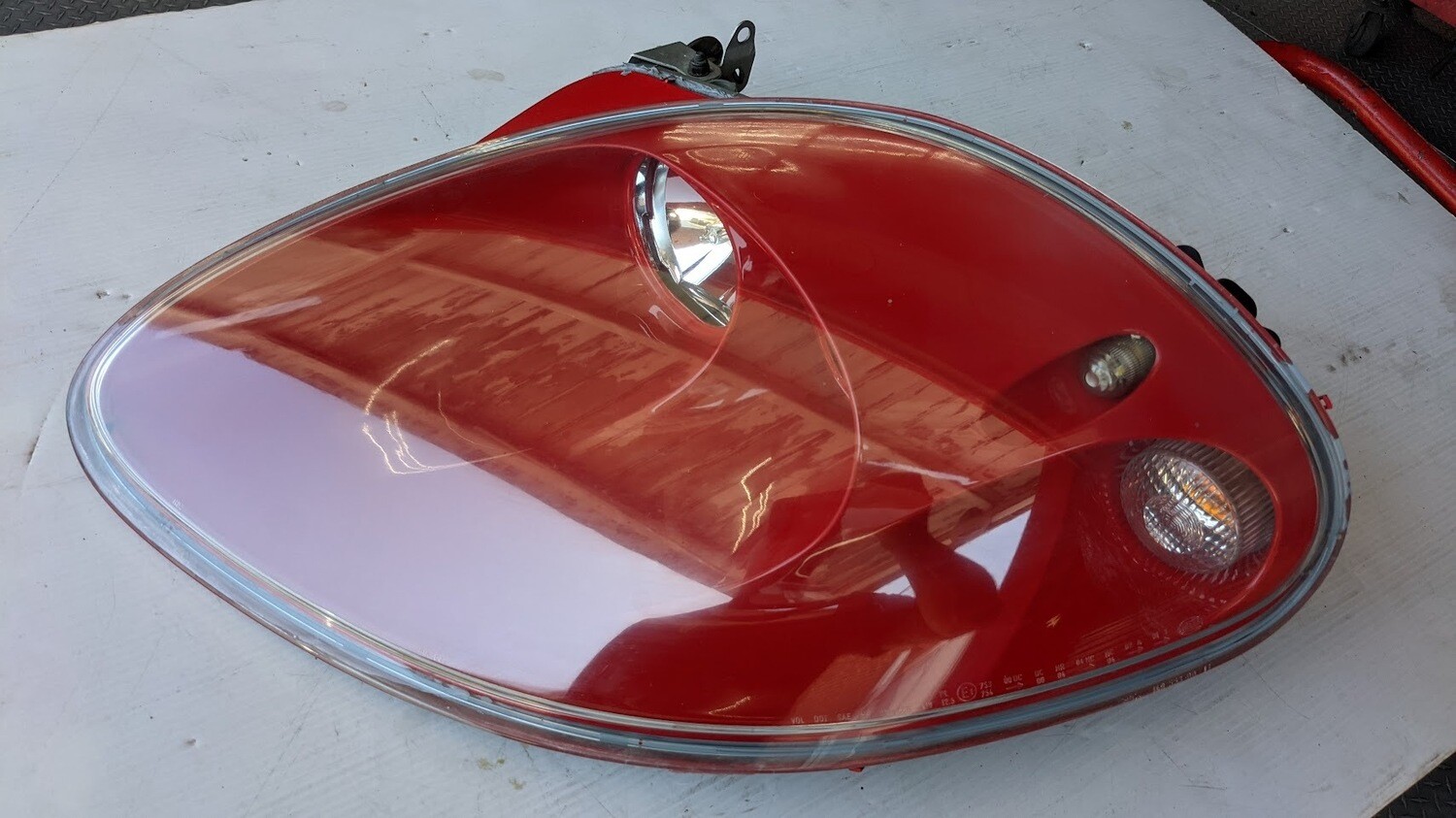 FERRARI 360 SPIDER PARTS LEFT HEADLIGHT ASSEMBLY USA ROSSO CORSA