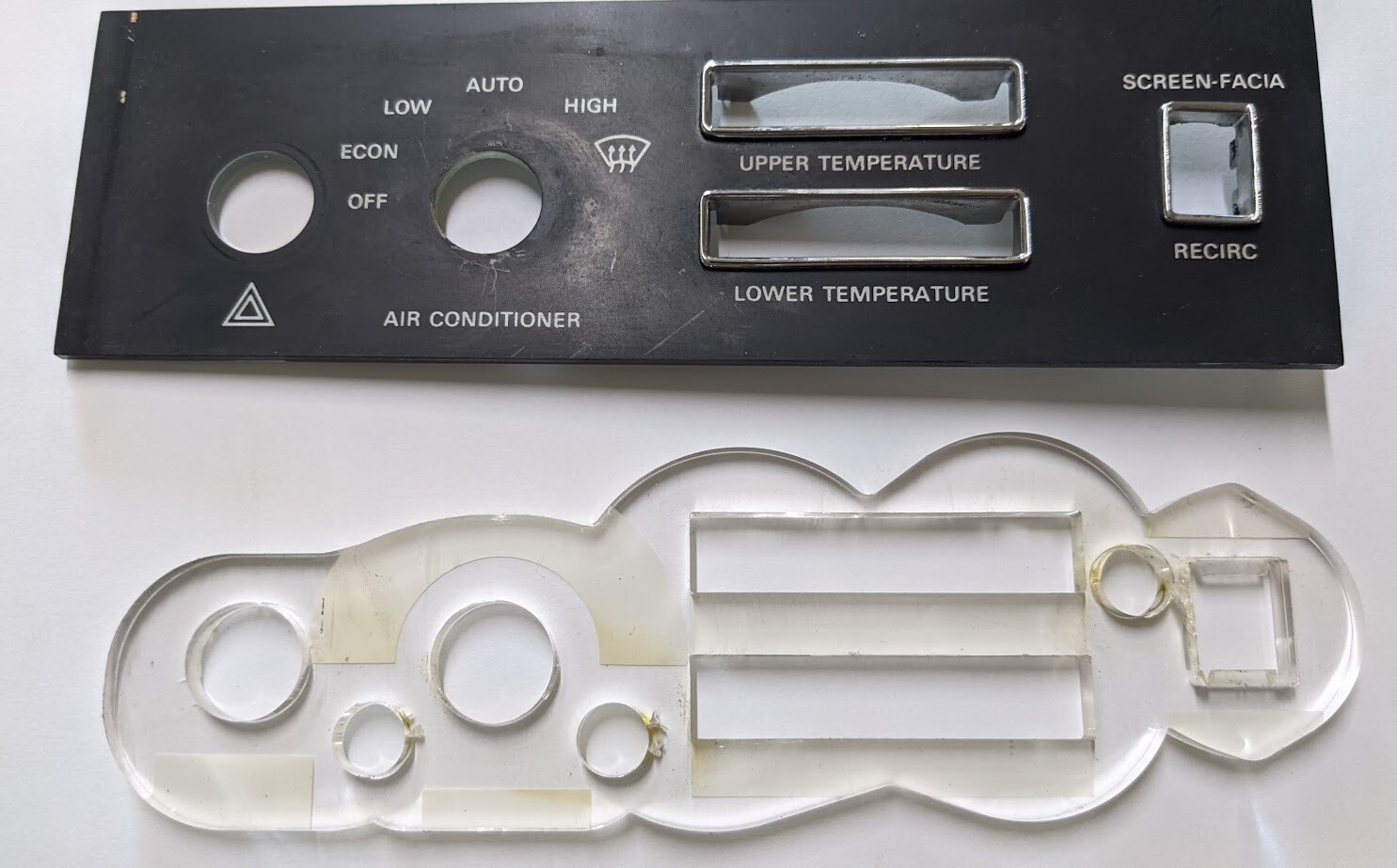 Rolls Royce Silver Spur Spirit air conditioning auto facia FACE PLATE UB43451