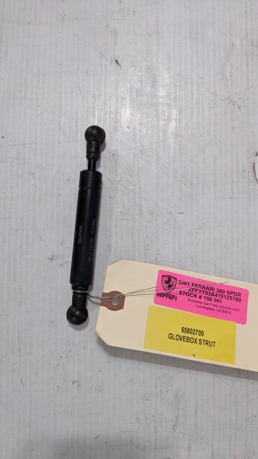 FERRARI 360 SPIDER PART GLOVE BOX LID SHOCK 65802700