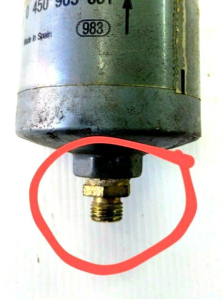 FERRARI 348 PARTS  ENGINE FUEL FILTER LOWER INLET FITTING 109889