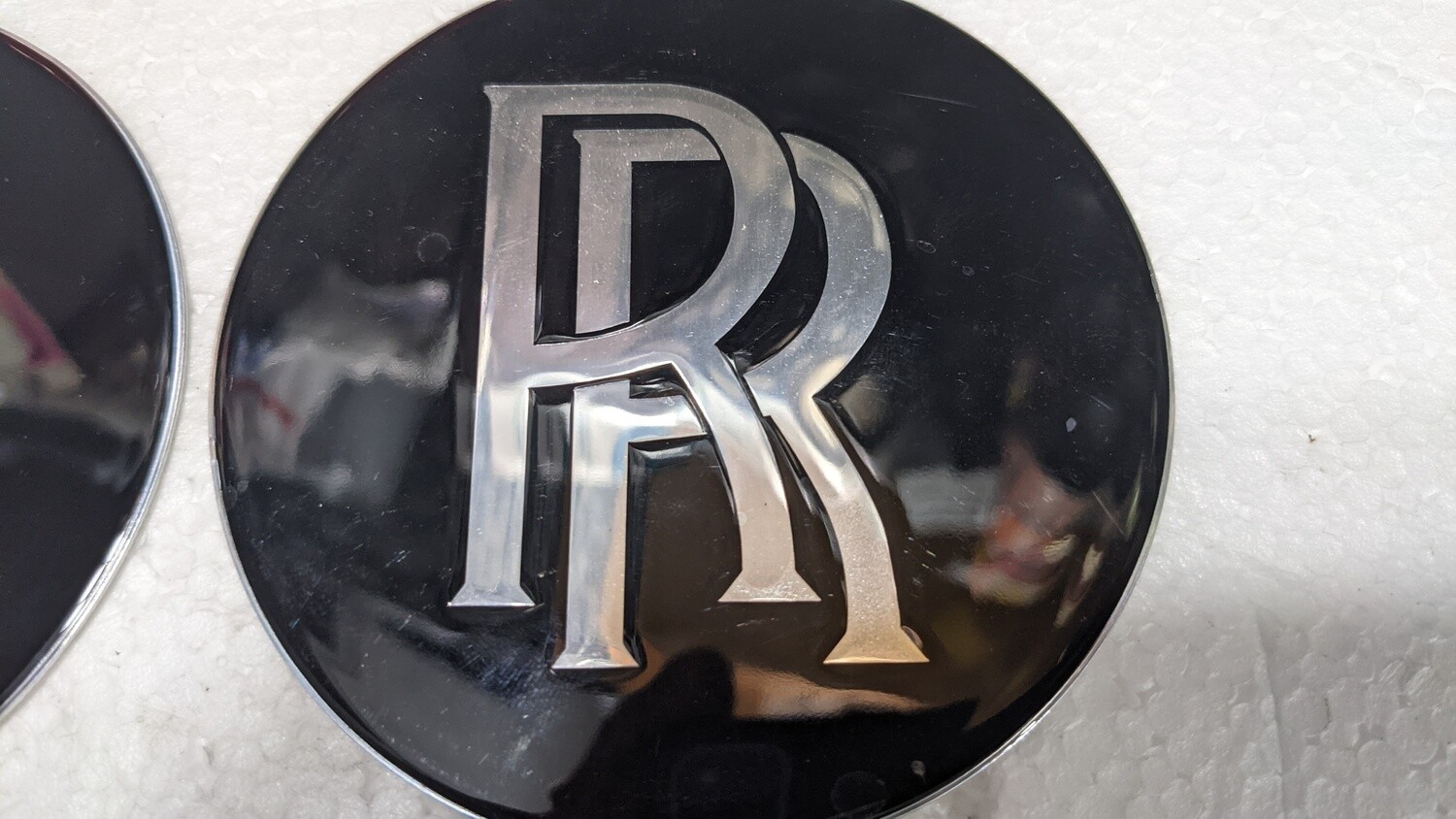 ROLLS ROYCE PART HUB CAP CENTER LOGO BIG RR SET OF 4