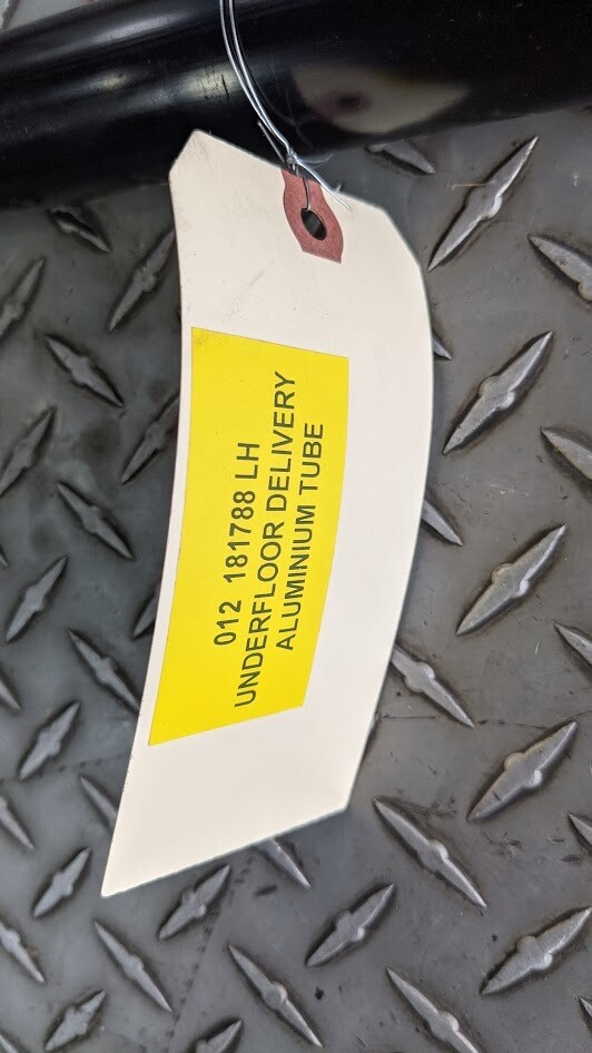 FERRARI 360 SPIDER PARTS 181788 UNDERFLOOR DELIVERY ALUMINIUM TUBE LH