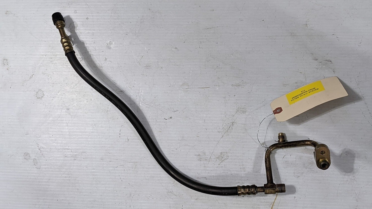 FERRARI 360 PART AIR CONDITIONING HOSE PIPE FROM FILTER TO A.C.SYST 66090200