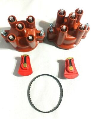 ROLLS ROYCE SILVER SHADOW SPUR DISTRIBUTOR CAPS, ROTORS, AND BELT UE46127