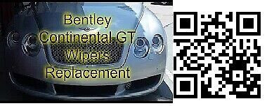 Bentley Continental GT GTC Flying Spur UP TO 2018 windshield wiper blades set