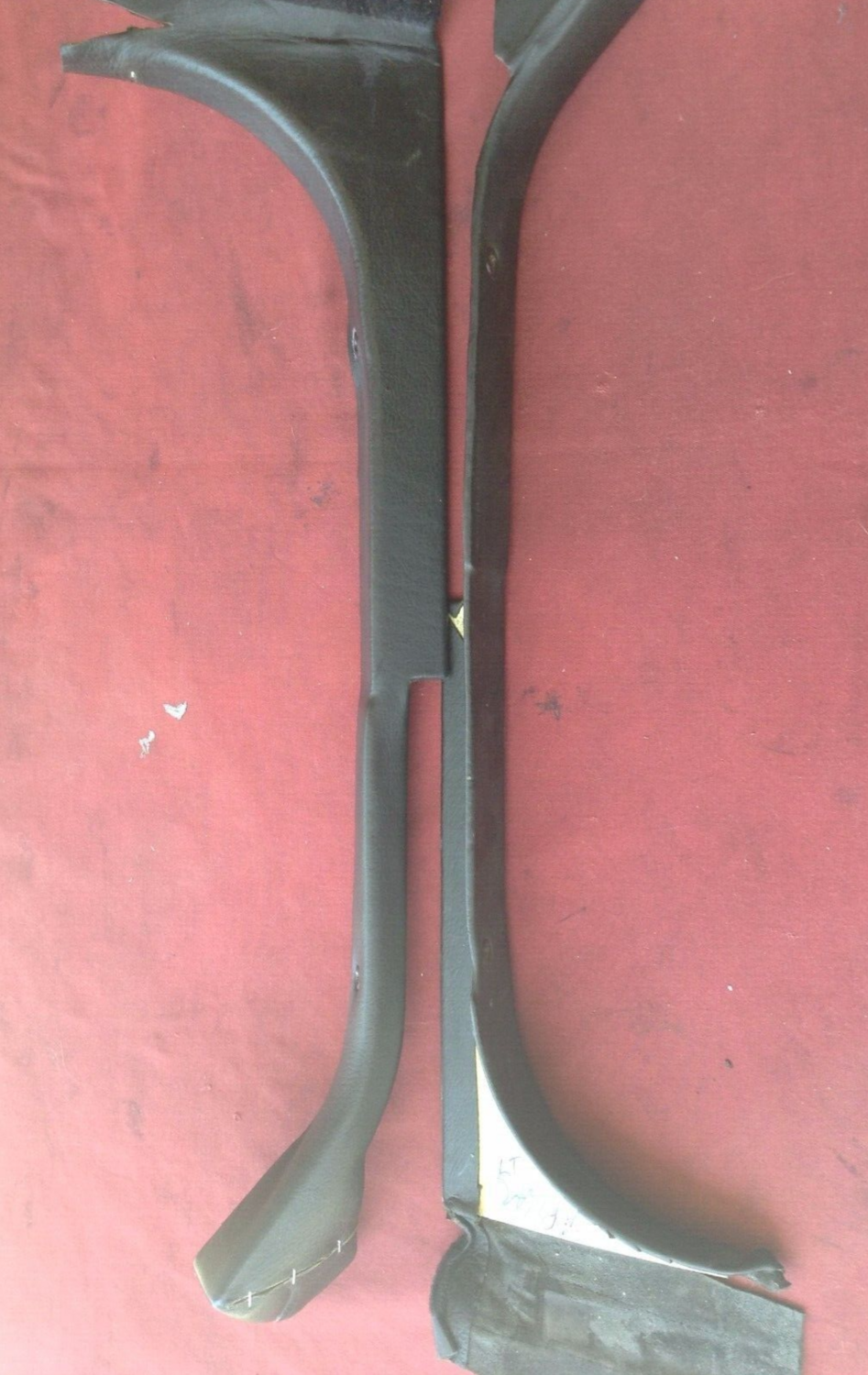 81 - 91 ROLLS ROYCE SILVER SPUR LEATHER B PILLAR MOULDING TRIM BUNDLE BLACK