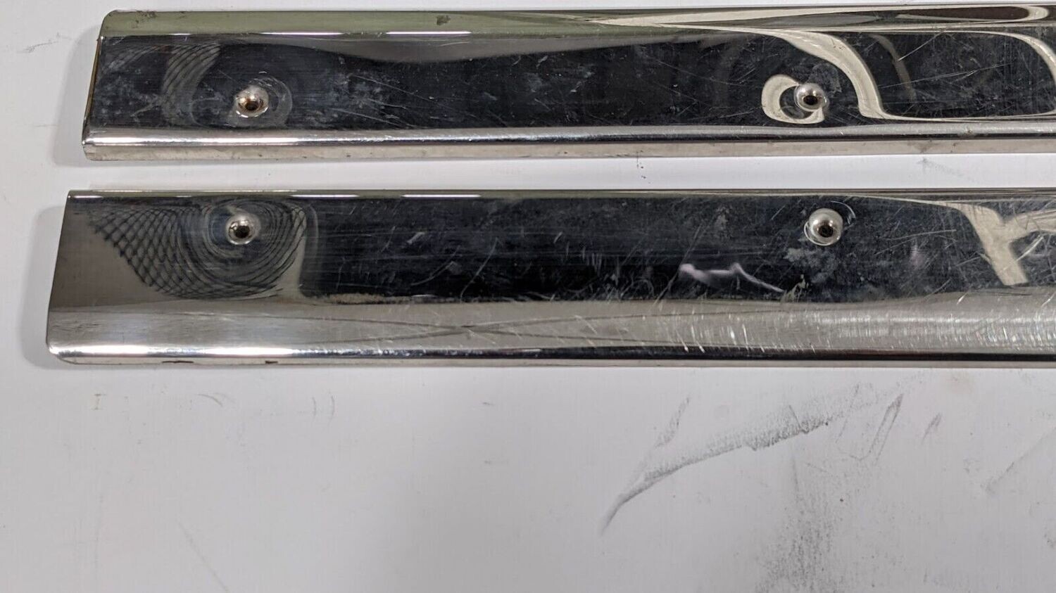 ROLLS ROYCE SILVER SPIRIT SPUR REAR DOOR SILL TRIM CHROME LWB