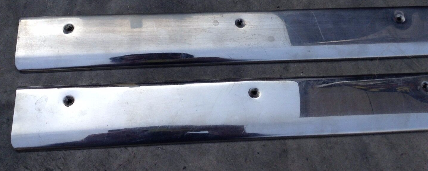 81 - 98 ROLLS ROYCE SILVER SPUR CHROME FRONT SILLS FLOOR MOLDINGS