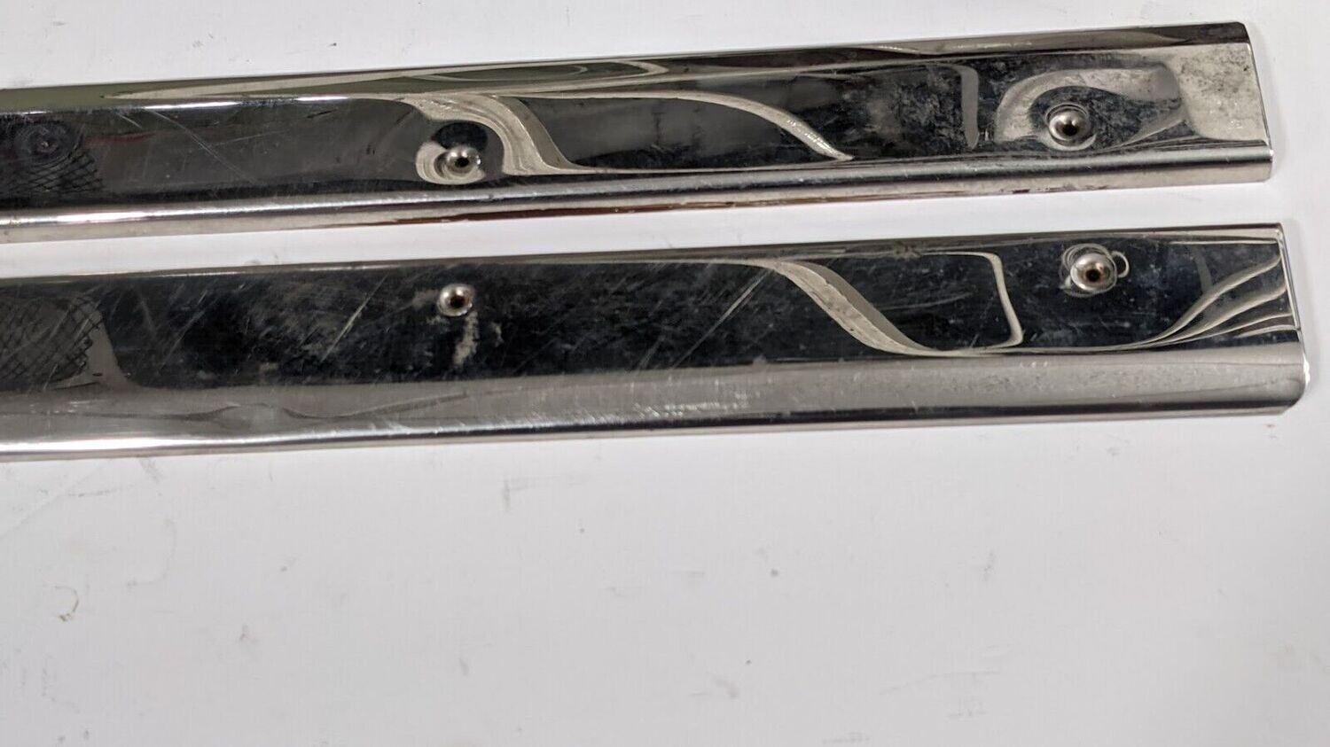 ROLLS ROYCE SILVER SPIRIT SPUR REAR DOOR SILL TRIM CHROME LWB
