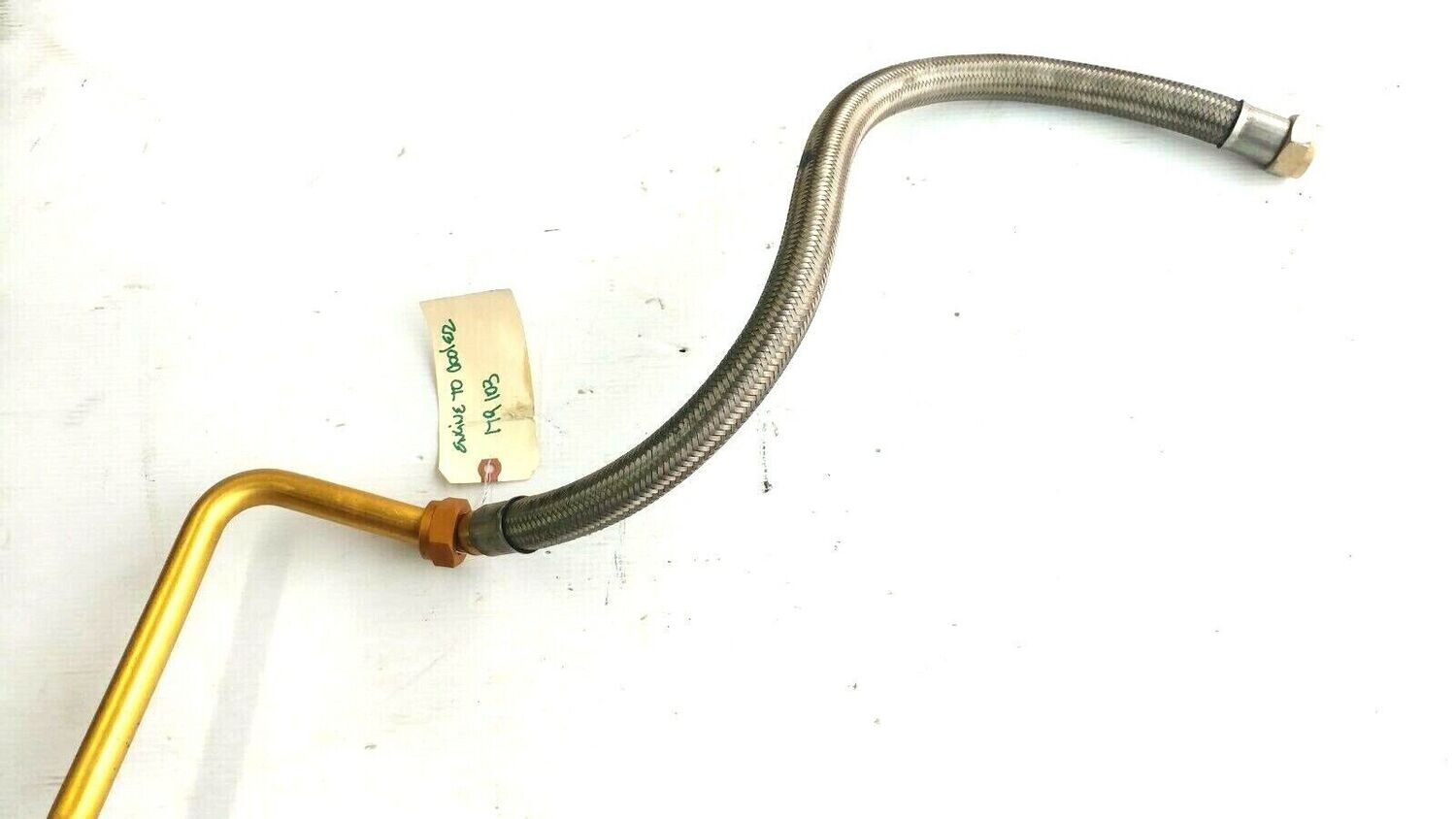 FERRARI 360 SPIDER PARTS 125789 ENGINE OIL COOLER LINE ENGINE TO COOLER 179103