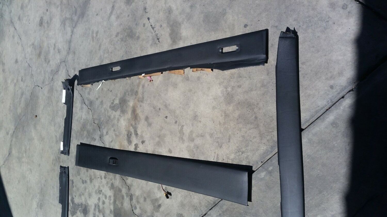 ROLLS ROYCE SILVER SPUR BENTLEY TURBO R L HEADLINER frame SET LEATHER black