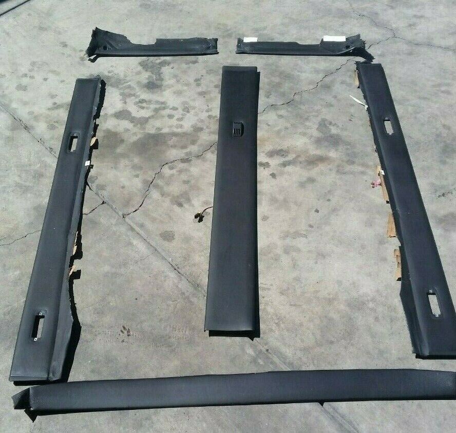 ROLLS ROYCE SILVER SPUR BENTLEY TURBO R L HEADLINER frame SET LEATHER black