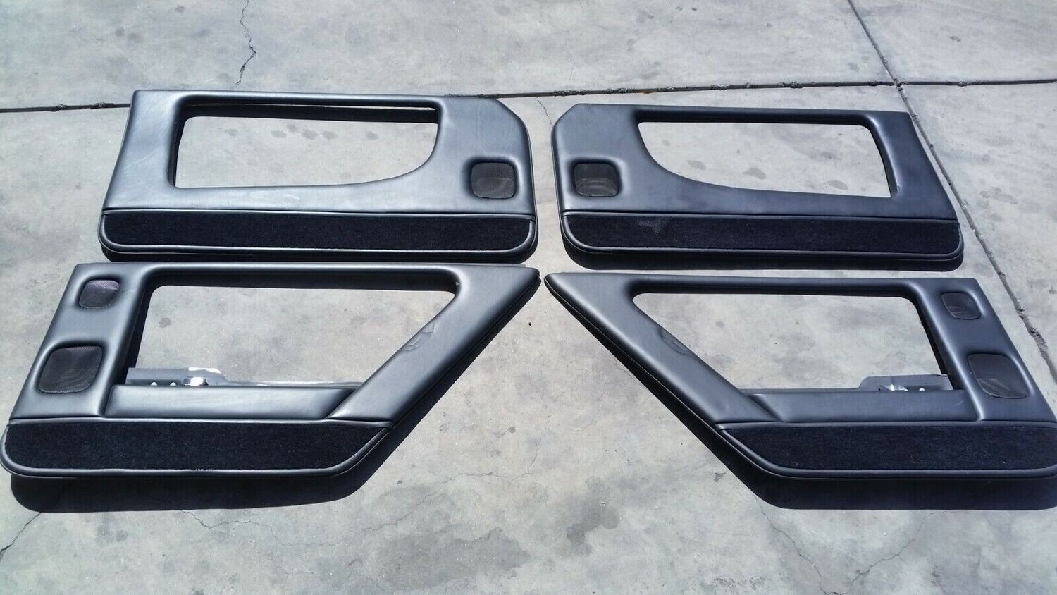 ROLLS ROYCE SILVER SPUR bentley Turbo R FRONT &amp; REAR DOOR PANEL SET LWB BLACK