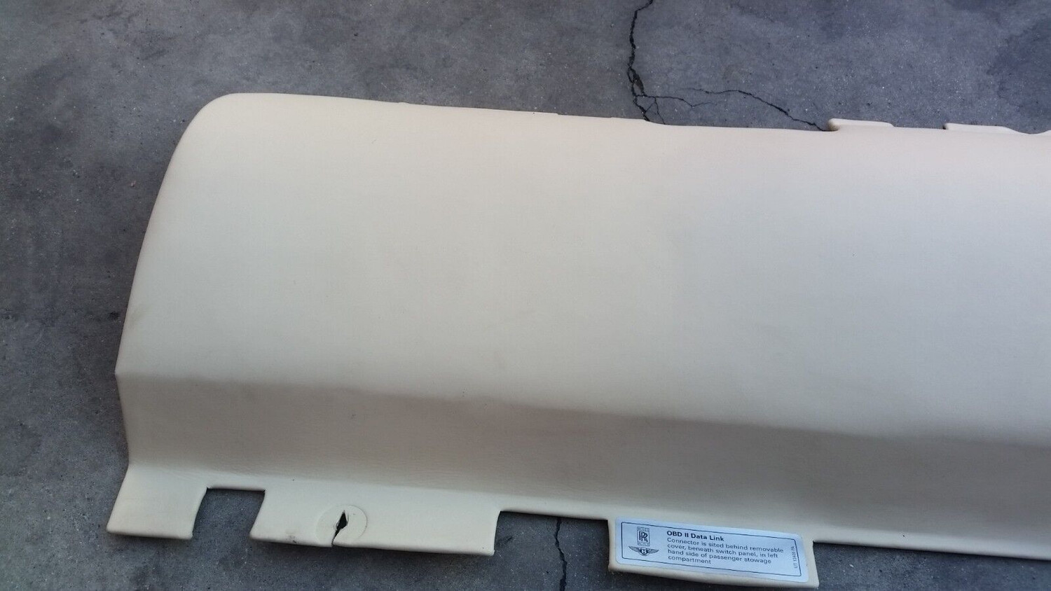 94 to 99 ROLLS ROYCE SILVER SPUR UNDER dash STEERING COLUMN cover CREAM  BEIGE