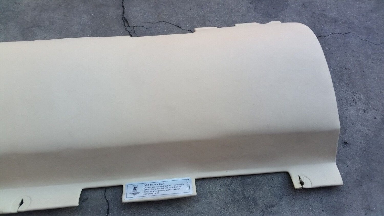 94 to 99 ROLLS ROYCE SILVER SPUR UNDER dash STEERING COLUMN cover CREAM  BEIGE