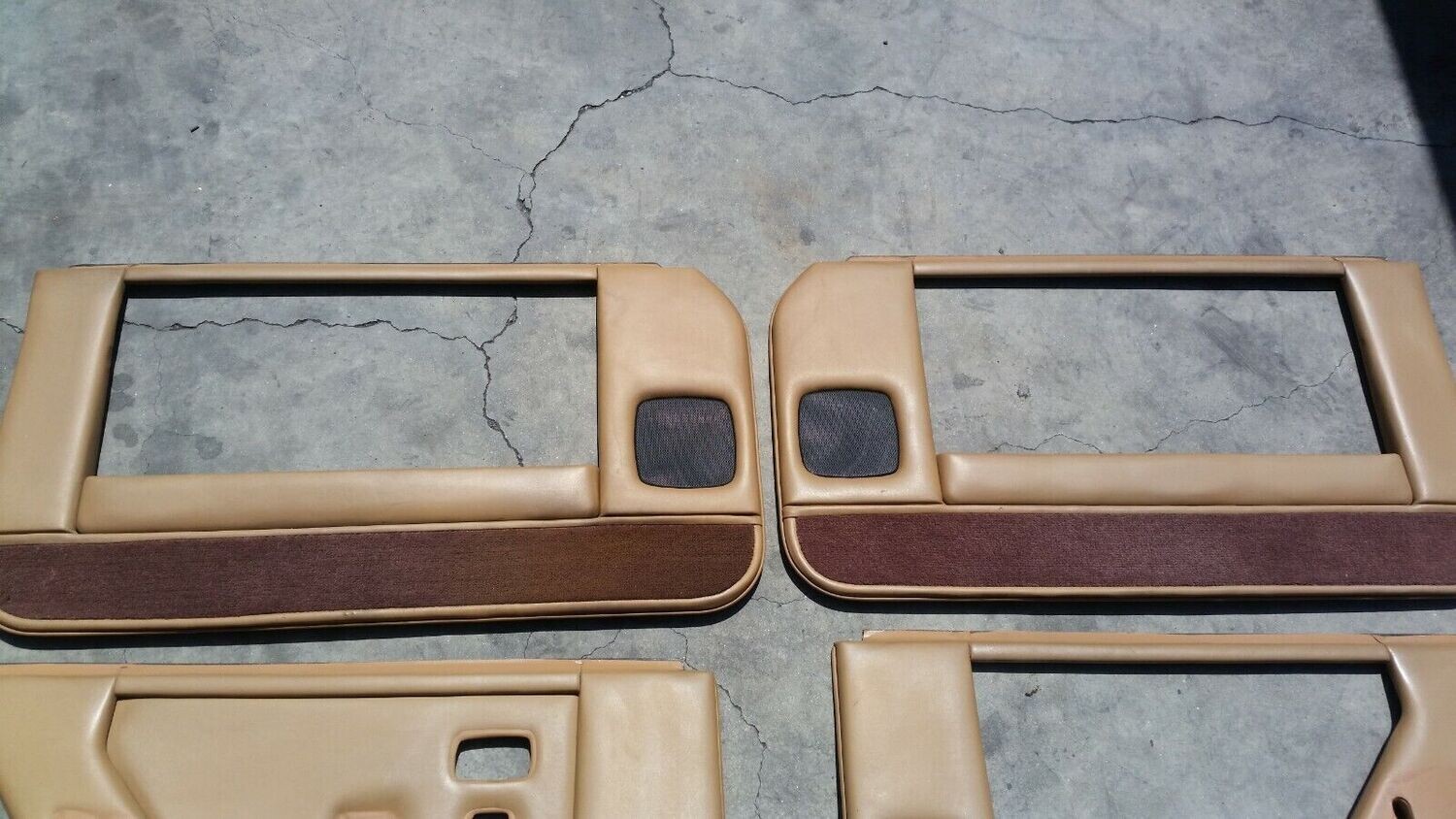 81 93 ROLLS ROYCE SILVER SPIRIT MULSANNE Swb DOOR PANEL LEATHER BUNDLE CAMEL