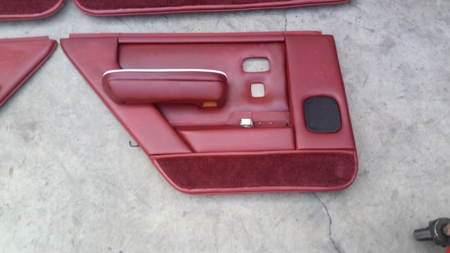81 -93 Rolls Royce Silver Spur Spirit DOOR CARDS PANEL ON BURGUNDY