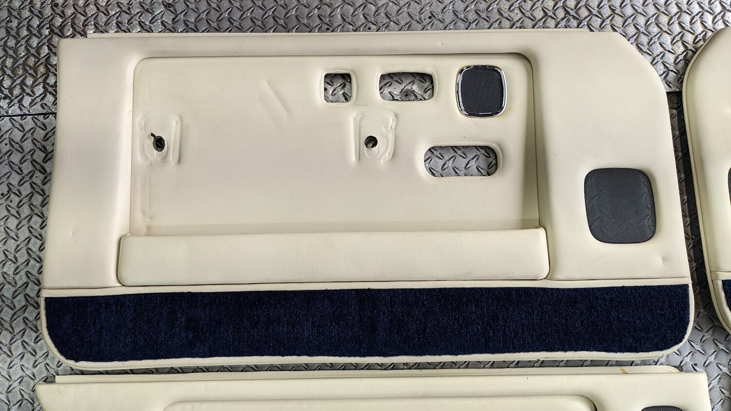 91-99 Rolls Royce Silver Spur Spirit DOOR CARDS PANEL ON CREAM AND BLUE