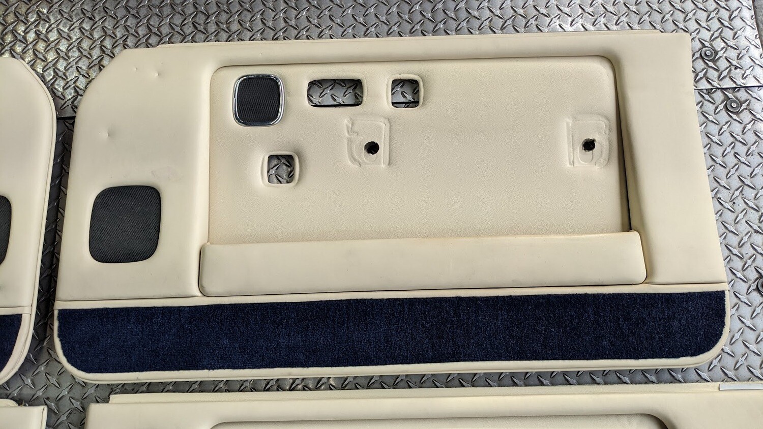 91-99 Rolls Royce Silver Spur Spirit DOOR CARDS PANEL ON CREAM AND BLUE