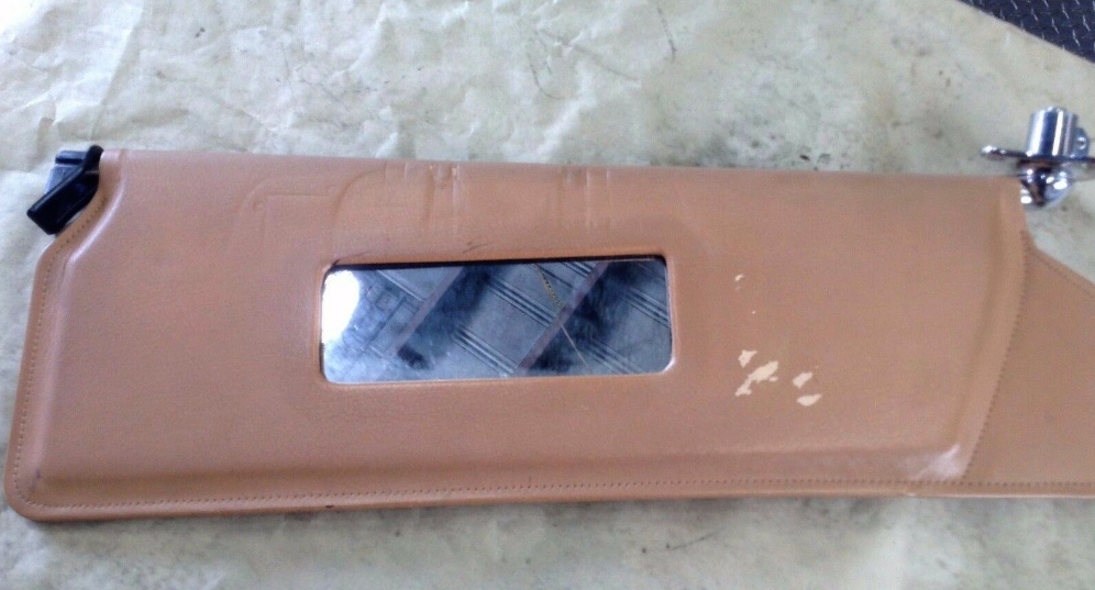 81- 99 ROLLS-ROYCE SILVER SPUR FRONT LEFT and RIGHT SUNVISOR TAN sunshade PAIR TAN