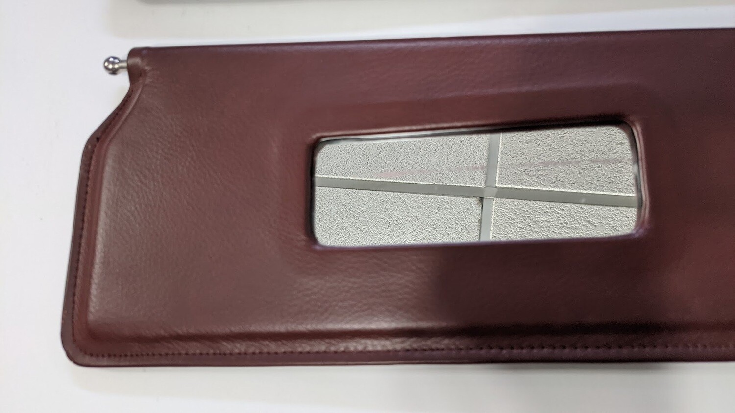 81- 99 ROLLS-ROYCE SILVER SPUR FRONT LEFT and RIGHT SUNVISOR BUGUNDY sunshade PAIR