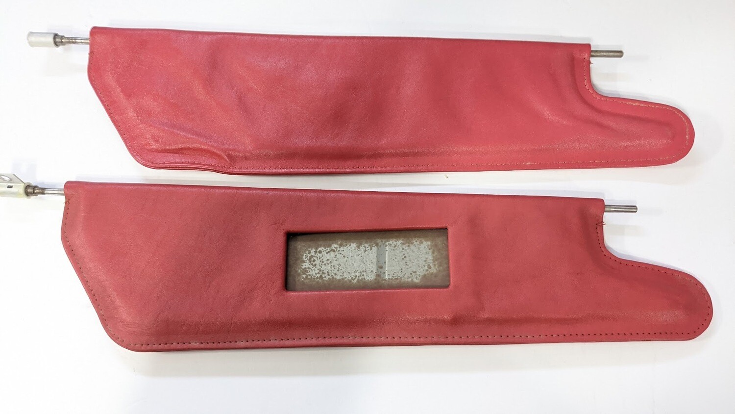 69- 80 ROLLS-ROYCE SILVER SHADOW LEFT and RIGHT SUNVISOR RED Sunshade PAIR