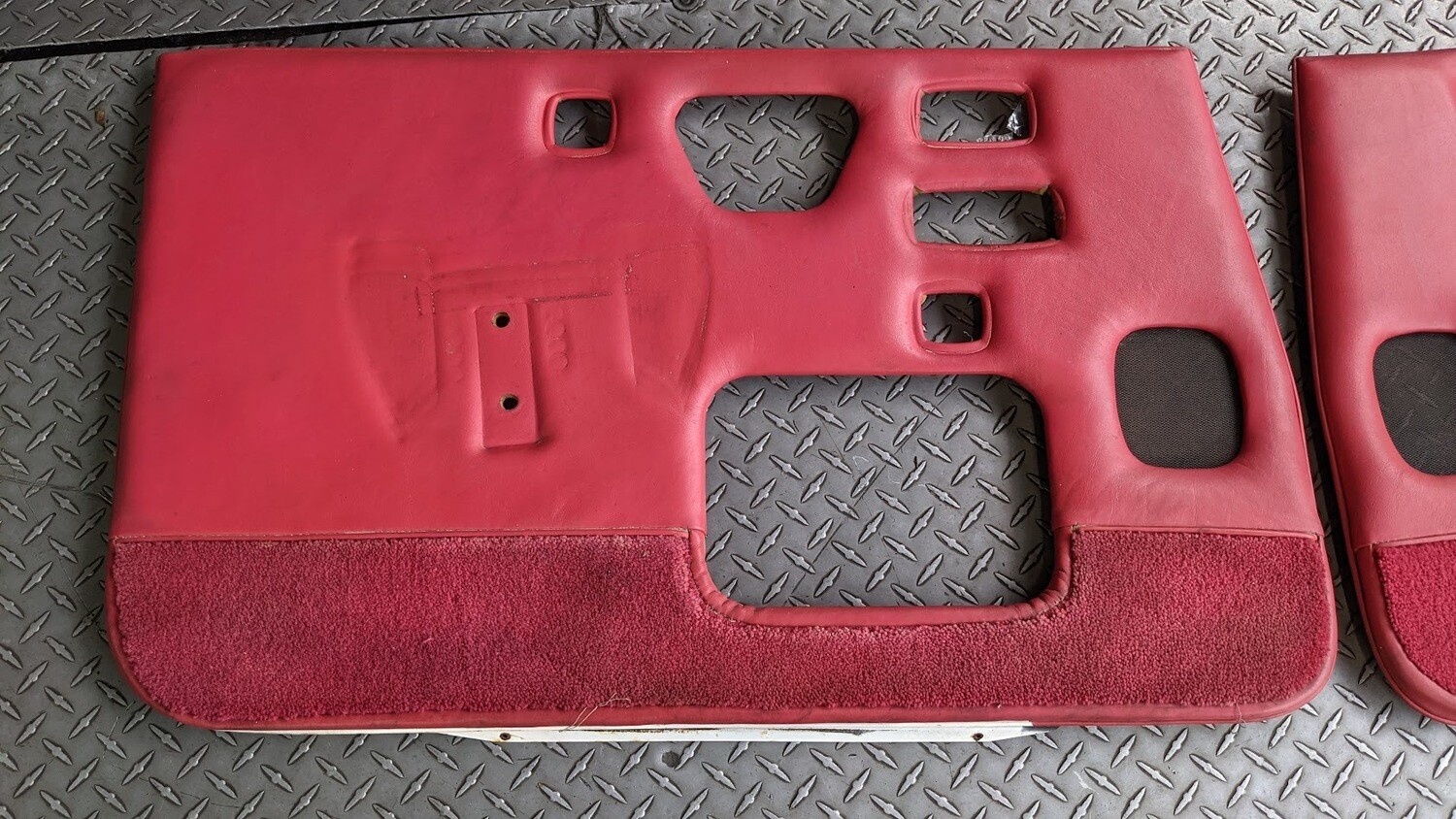 ROLLS ROYCE SILVER SHADOW SWB DOOR CARDS PANELS SET ON RED