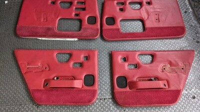 ROLLS ROYCE SILVER SHADOW SWB DOOR CARDS PANELS SET ON RED