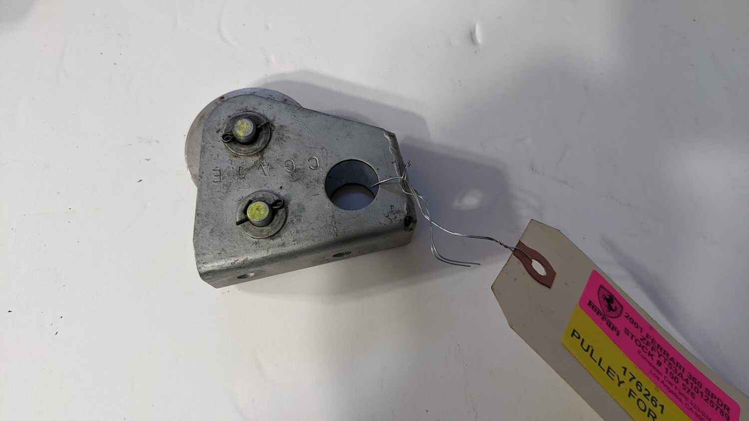 FERRARI 360 SPIDER modena PART EMERGENCY PARKING BRAKE pulley for cable 176261
