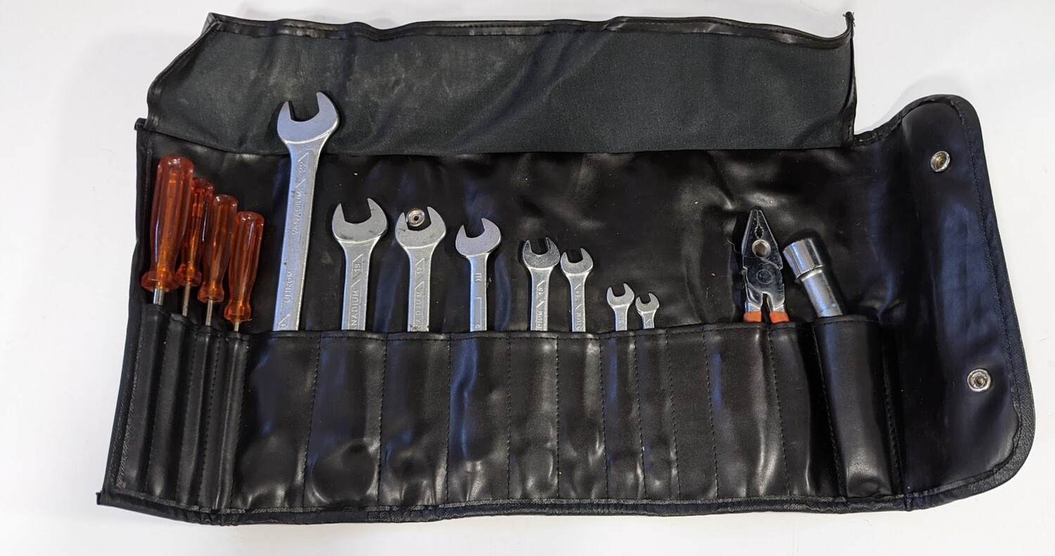 FERRARI 308 GTSi tool kit screwdriver , wrenches, pliers and pouch