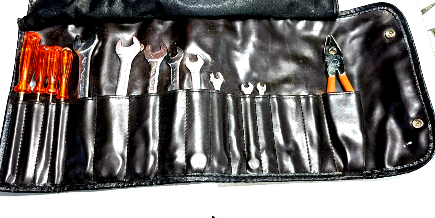 FERRARI 308 GTSi QV tool kit screwdriver , wrenches, pliers and pouch
