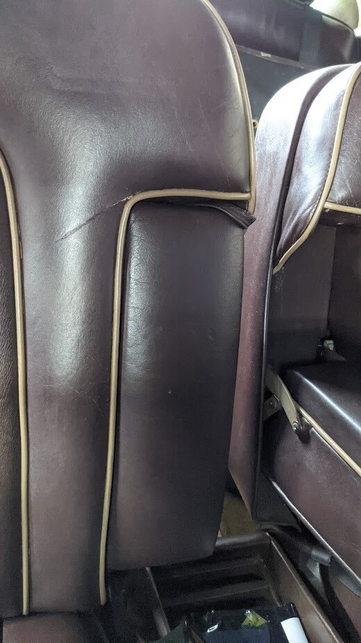 70 to 80 ROLLS ROYCE SILVER SHADOW front and rear seat brown and cream