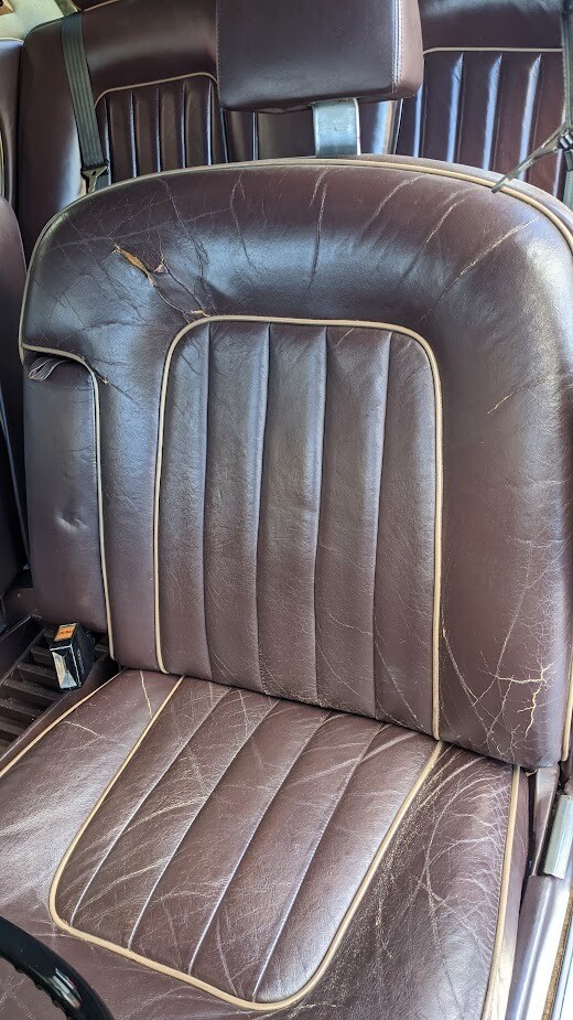70 to 80 ROLLS ROYCE SILVER SHADOW front and rear seat brown and cream