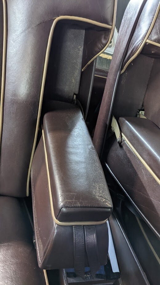 70 to 80 ROLLS ROYCE SILVER SHADOW front and rear seat brown and cream