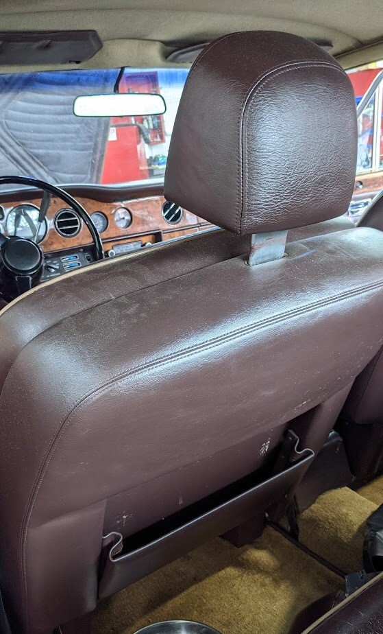 70 to 80 ROLLS ROYCE SILVER SHADOW front and rear seat brown and cream