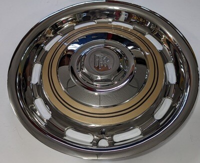 1965 to 1980 Rolls Royce Silver Shadow One hub cap, wheel dust cover used POLISHED