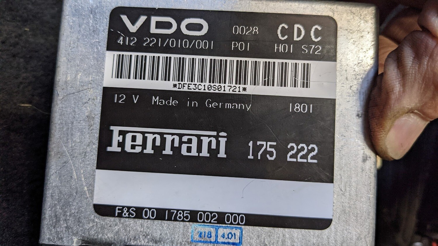 Ferrari 360 SPIDER PART SUPENSION SHOCK  CONTROL UNIT 175222