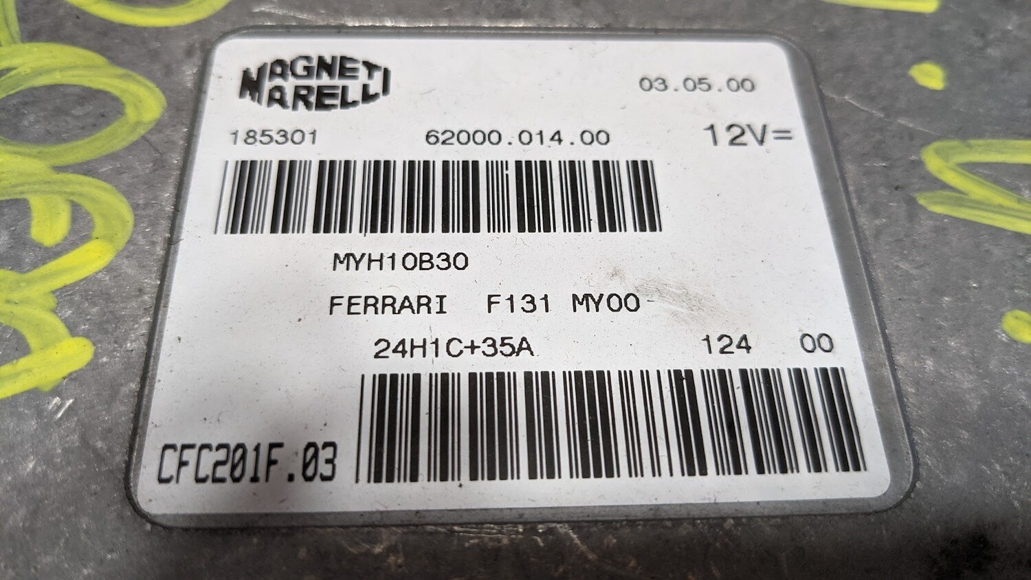 Ferrari 360 SPIDER PART TRANSMISSION F1 CONTROL UNIT 185301