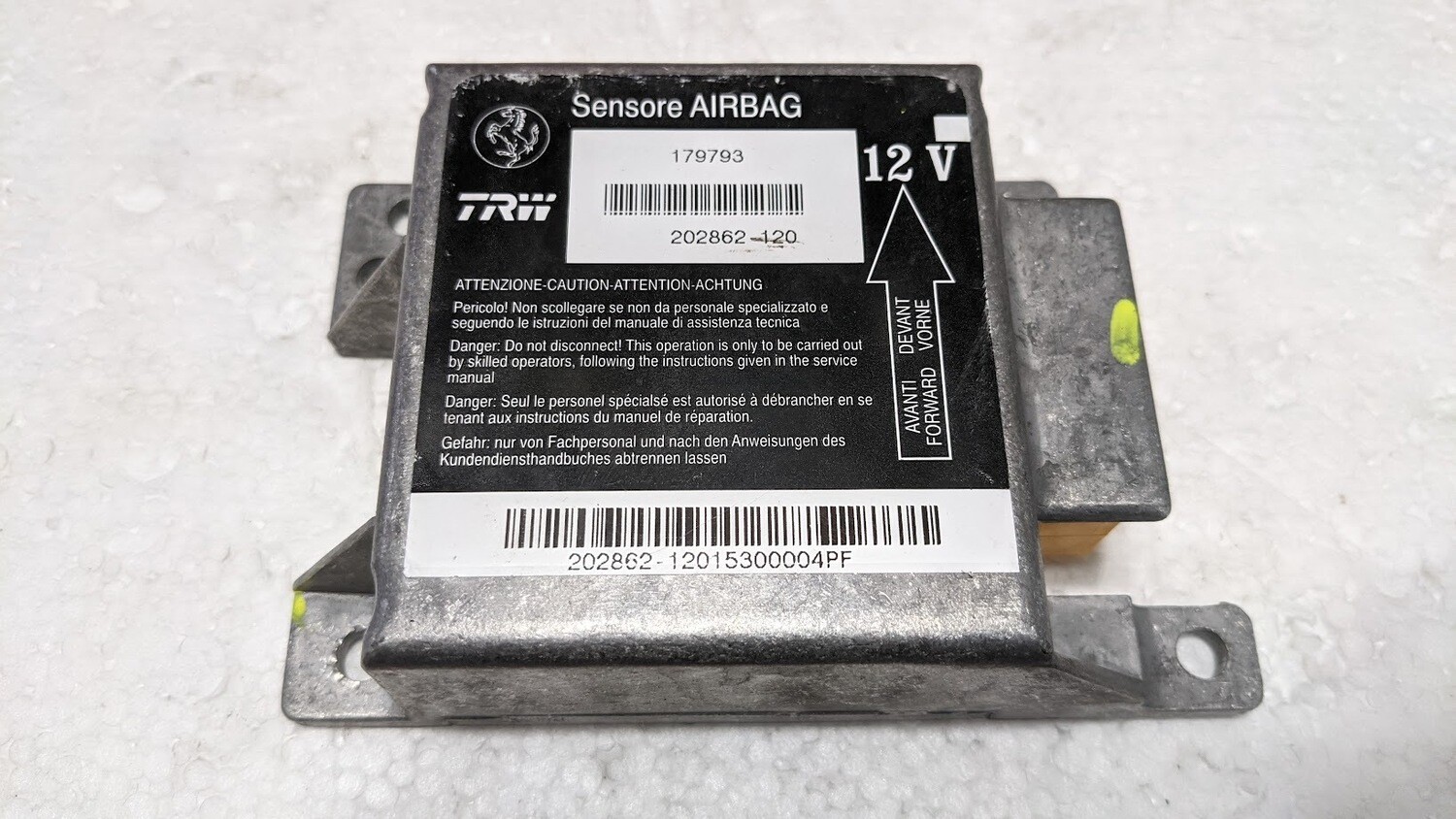 Ferrari 360 SPIDER PART SEAT BELT CONTROL UNIT 179793