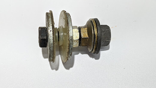 FERRARI 308 GTSi FRONT DROP GLASS SCREW AND BUSHING FOR CABLE
