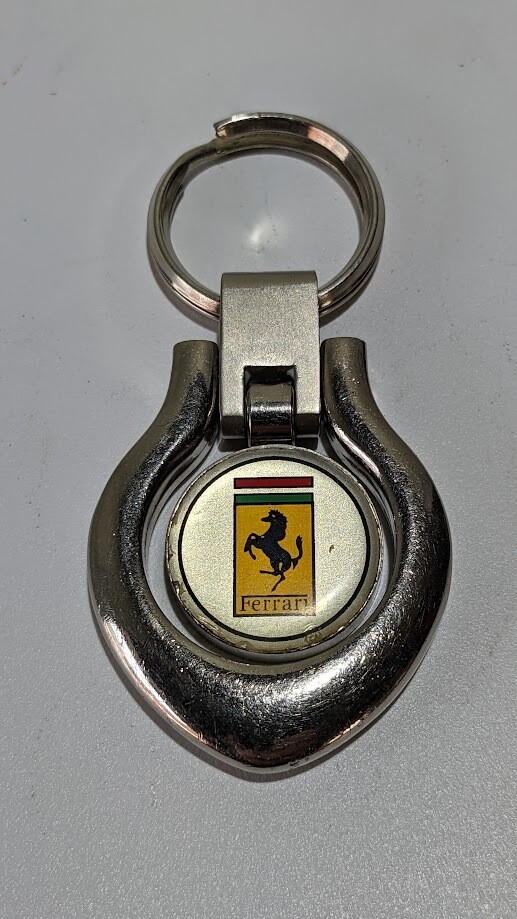 Ferrari key chain pre-owned chrome
