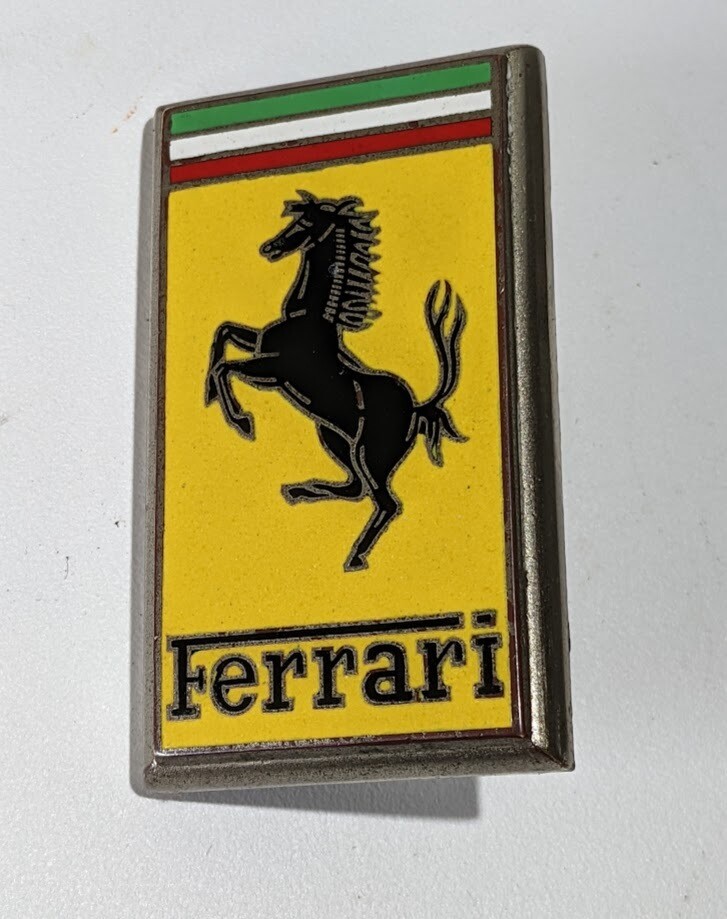 FERRARI 308 GTS  PARTS FRONT EMBLEM 308 60795400 ORIGINAL