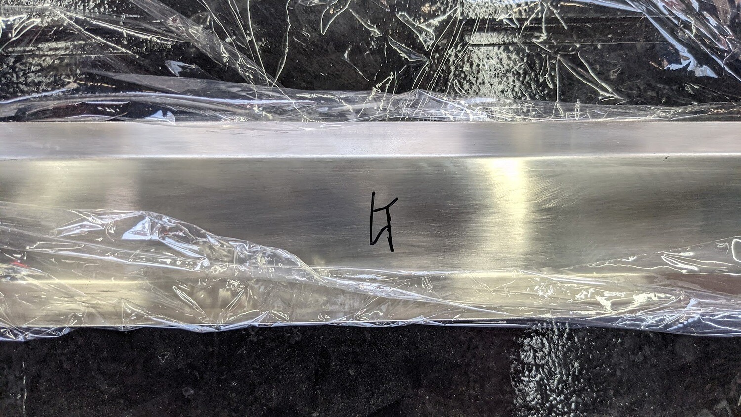 FERRARI 308 GTSi  DOOR OPENING SILL STAINLESS PLATE 60419603 REBUILT LT