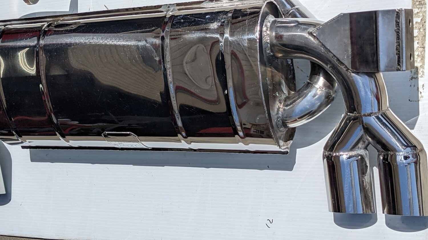FERRARI 308 GTSi exhaust STAINLES STEEL MUFFLER TUBI STYLE