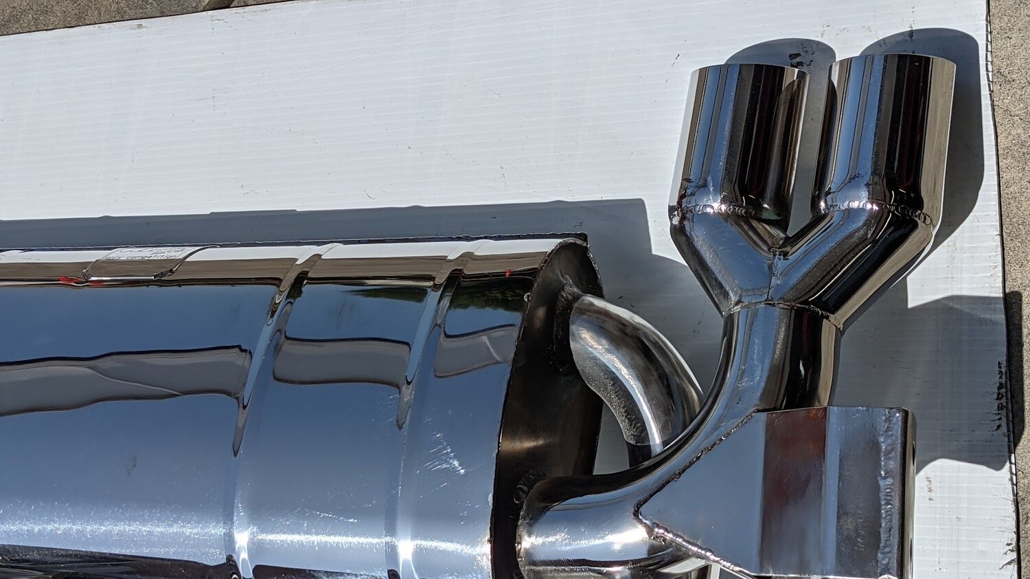 FERRARI 308 GTSi exhaust STAINLES STEEL MUFFLER TUBI STYLE