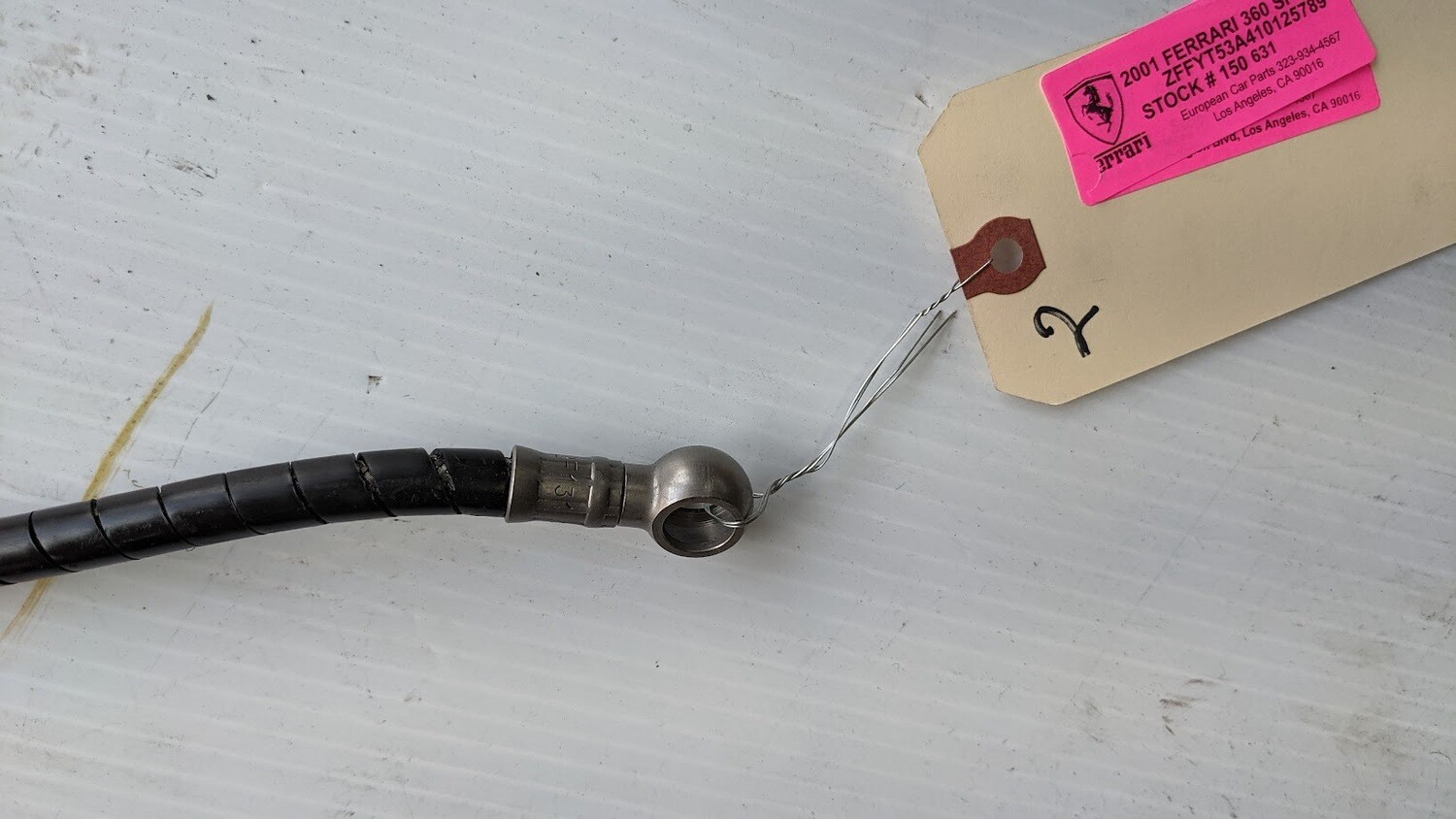 FERRARI 360 F-430 PARTS TRANSMISSION F1 OIL LINE PIPE EV2 179342