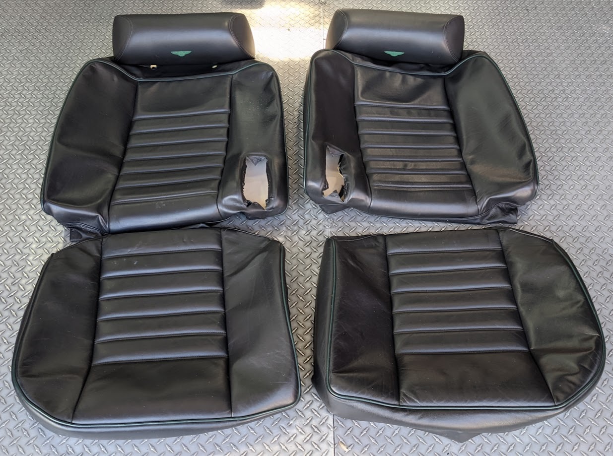 91 TO 98 BENTLEY TURBO R REAR SEAT SKIN AND HEADRESTS img