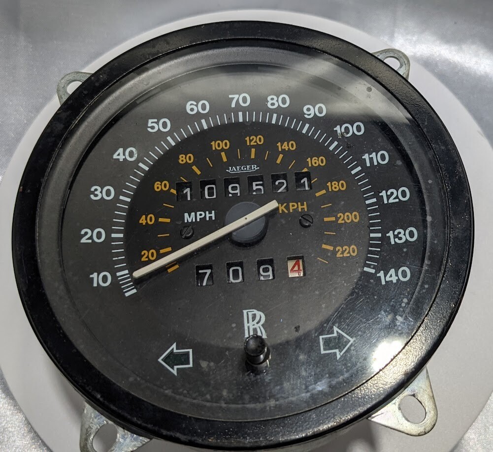 ROLLS ROYCE BENTLEY SILVER SHADOW II INSTRUMENT SPEEDOMETER CLUSTER UD22129